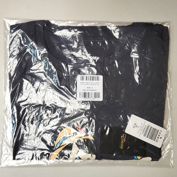 ❤️NWT VINTAGE TORRIID TEE - DISNEY PINOCCHIO KNOTCH CLIP NECK TOP - PLUS SIZE - Picture 12 of 13